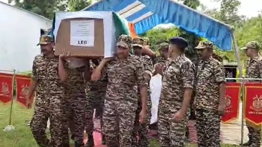सुकमा में CRPF के वीर K-9 डॉग “EGO” को सैन्य सम्मान के साथ दी गई अंतिम विदाई