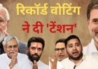 बिहार चुनाव 2025: पहले चरण में रिकॉर्ड 65% वोटिंग, क्या बदलेगी सत्ता की तस्वीर?