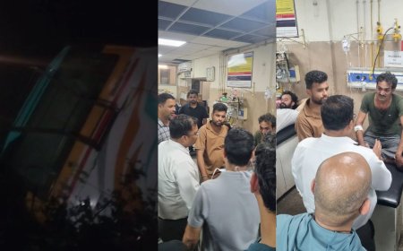 इंदौर में बड़ा सड़क हादसा: बस और कार खाई में गिरीं, 3 की मौत, 13 घायल