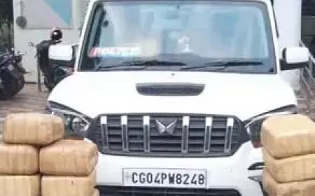 जगदलपुर में पुलिस पेट्रोलिंग गाड़ी बनाकर गांजा तस्करी, 56 क्विंटल माल जब्त