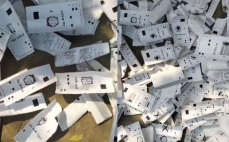 Bihar Election 2025: आरजेडी का बड़ा दावा — सड़क पर मिलीं VVPAT पर्चियां, चुनाव आयोग ने दी सफाई