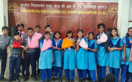 केंद्रीय विद्यालय सीआरपीएफ में  स्काउट-गाइड प्रशिक्षण शिविर