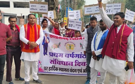 संविधान दिवस पर छत्तीसगढ़ स्वराज सेना ने कलेक्टर को सौंपा पाँच सूत्रीय मांग पत्र