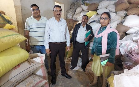 कार्रवाई में साढ़े 7 लाख का अवैध धान जब्त