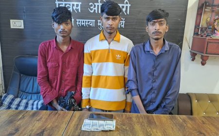 सिर्फ 24 घंटे में चोरी का खुलासा... सरकंडा पुलिस ने तीनों युवकों को पकड़ा