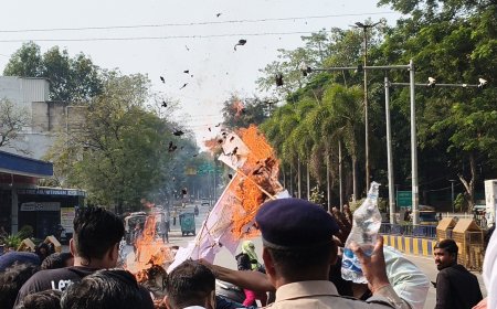 कांग्रेस ने नेहरू चौक बिलासपुर में जोरदार प्रदर्शन किया और सरकार का पुतला जलाया