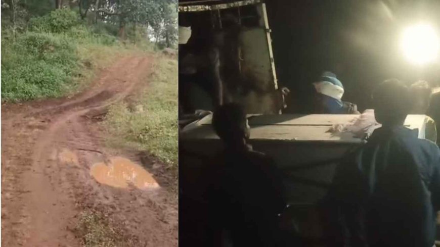 सड़क के बिना मैनपाट के गांव में दर्दनाक हालात, CAF जवान की लाश को कंधे पर ढोकर ले गए परिजन