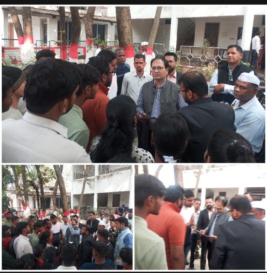 शारीरिक भर्ती परीक्षाओं की तैयारी करने  युवाओं ने राजारघुराज सिंह स्टेडियम में अभ्यास करने कलेक्टर से किये मांग