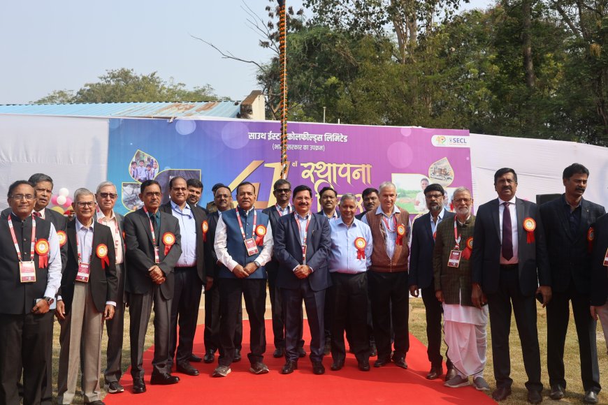 एसईसीएल मे 41 वाँ स्थापना दिवस सोल्लासपूर्ण मनाया गया,एसईसीएल एक बार फिर होगी देश की नंबर 1 कोयला कंपनी : हरीश दुहन