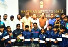 कलेक्टर ने राष्ट्रीय स्तर पर चयनित खिलाड़ियों का किया सम्मान