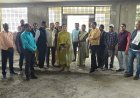 तेलुगू समाज सामुदायिक भवन निर्माण का निरीक्षण महापौर पूजा विधानी ने किया