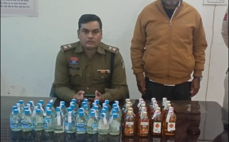 अवैध शराब बिक्री पर तारबाहर पुलिस की बड़ी कार्रवाई... 65 नग देशी प्लेन एवं मसाला शराब एवं मोसा एक्टिवा किया जप्त...स्वदेशी प्लजा के सामने घेराबंदी कर किया गिरफ्तार