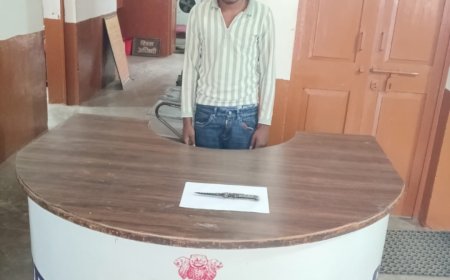 घुटकू तालाब के पास बटन चाकू लहराकर दहशत फैलाने वाला युवक को कोनी पुलिस ने किया गिरफ्तार