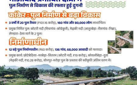 दूरस्थ क्षेत्रों में पुल निर्माण से विकास की रफ्तार हुई दुगनी...वृहद् पुल बन रहे विकास एवं समृद्धि के सेतु