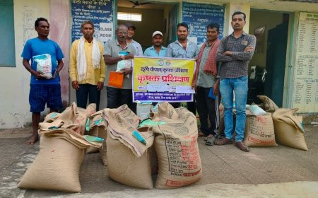 परसदा मे ग्रीष्मकालीन धान के स्थान पर होगी रबी फसलों की खेती...ग्राम परसदा में किया गया किसान चैपाल का आयोजन
