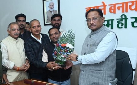 रायपुर : मुख्यमंत्री विष्णु देव साय से कुंभकार समाज के प्रतिनिधि मंडल की सौजन्य मुलाकात