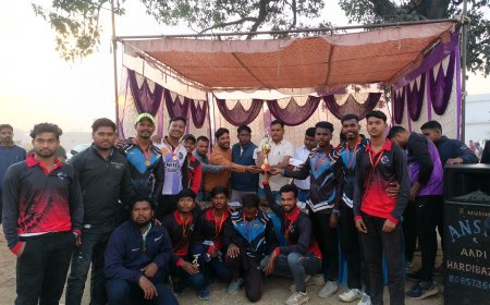 डाॅ. भीमराव अंबेडकर कप क्रिकेट प्रतियोगिता का भव्य समापन, विजयनगर टीम चैंपियन बनी