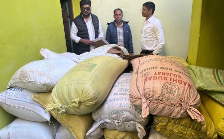 पचपेड़ी में छापा 30 क्विंटल अवैध धान जब्त