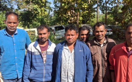 बेलगहना पुलिस की बड़ी कार्रवाई : जुआ खेलते 6 आरोपी गिरफ्तार...नकदी व सामान जब्त