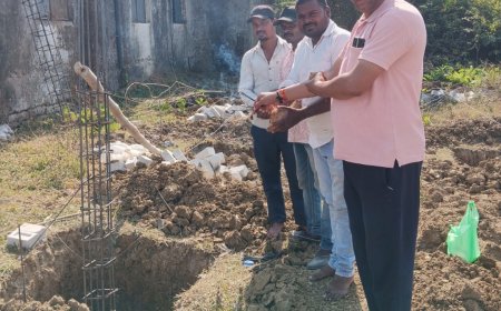 बोईदा में पीडीएस गोदाम सह दुकान निर्माण कार्य प्रारंभ