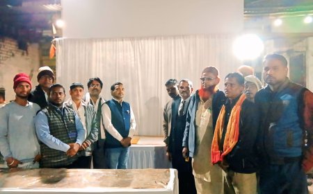 गणेश नगर नयापारा में संत शिरोमणि गुरु बाबा घासीदास जयंती धूमधाम से मनाई गई