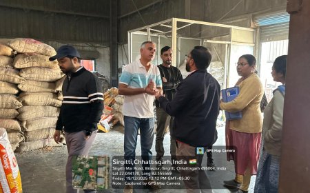 भुना चना निर्माता फर्मों पर खाद्य विभाग की छापामार कार्रवाई...1 लाख से ज्यादा मूल्य के 1350 किग्रा भुना चना जब्त