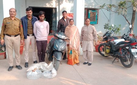 रतनपुर पुलिस की शराब कोचियों को गिरफ्तार कर भेजा जेल...30 लीटर कच्ची महुआ शराब व नगदी और एक्टीवा जप्त