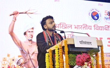 एबीवीपी के प्रदेश सह मंत्री बने छात्र नेता आयुष कुमार शर्मा