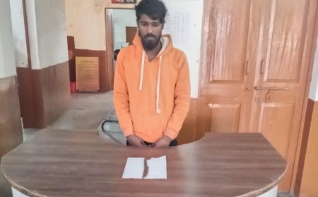 चाकू लहराकर दहशत फैलाने वाला आरोपी गिरफ्तार...आरोपी के विरुद्ध आर्म्स एक्ट की कार्यवाही