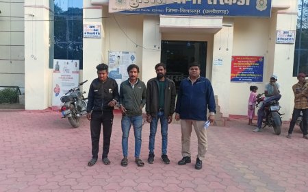 बीच चौराहे पर हुज्जतबाजी और झगड़े पर सरकंडा पुलिस की त्वरित कार्रवाई,3 बदमाश गिरफ्तार