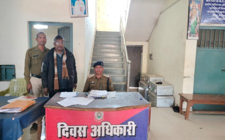 ट्रक मे 25 टन चावल गबन कर बिहार  फरार...ट्रक चालक गिरफ्तार,तखतपुर पुलिस ने भेजा जेल