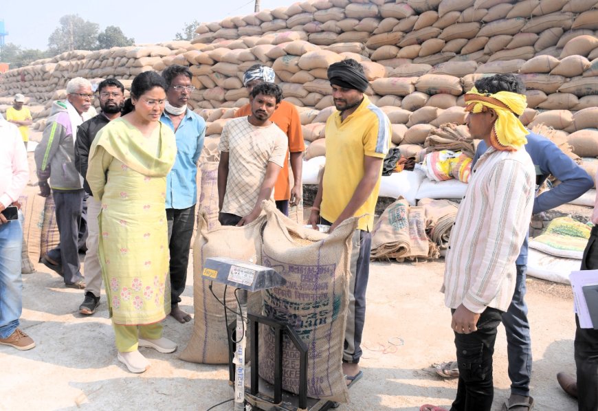 धान खरीदी केन्द्रों में सभी व्यवस्थाएं सुनिश्चित करें, किसानों को किसी प्रकार की समस्या न हो: कलेक्टर  मिश्रा