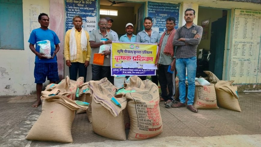 परसदा मे ग्रीष्मकालीन धान के स्थान पर होगी रबी फसलों की खेती...ग्राम परसदा में किया गया किसान चैपाल का आयोजन