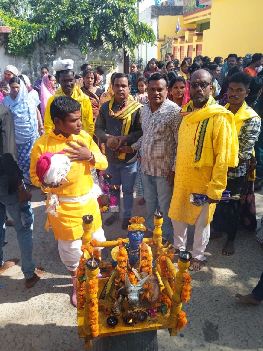 चकरभाठा–बोदरी में ईशर–गौरी विवाह पूजा का भव्य आयोजन संपन्न, शोभायात्रा के साथ किया विसर्जन