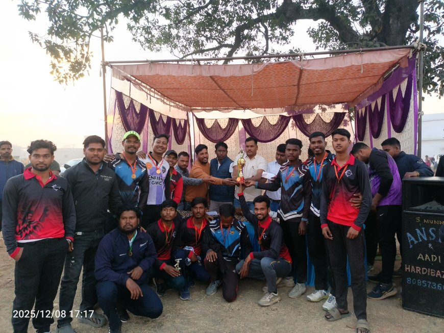 डाॅ. भीमराव अंबेडकर कप क्रिकेट प्रतियोगिता का भव्य समापन, विजयनगर टीम चैंपियन बनी