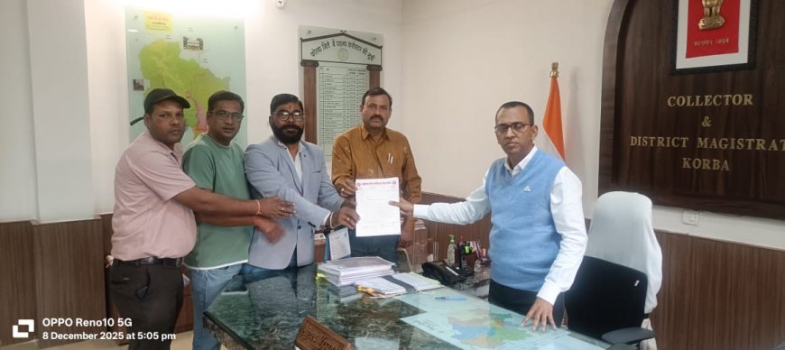 शिक्षकों की समस्याओं को लेकर छ.ग.टीचर्स एसोसिएशन ने कलेक्टर को सौपा ज्ञापन,शीघ्र निर्णय लेने कलेक्टर ने दिया प्रतिनिधि मंडल को आश्वासन