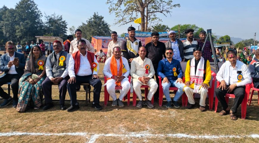 जिले के डौण्डी विकासखण्ड के ग्राम साल्हे में किया गया सांसद खेल महोत्सव का आयोजन
