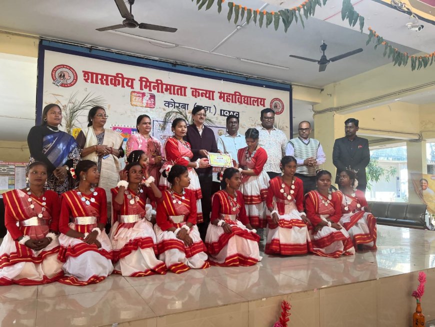 शासकीय मिनीमाता कन्या महाविद्यालय कोरबा में जनजातीय गौरव अंतर्गत एक दिवसीय कार्यशाला का आयोजन, मुख्य वक्ता रहे रघुराज सिंह उइके