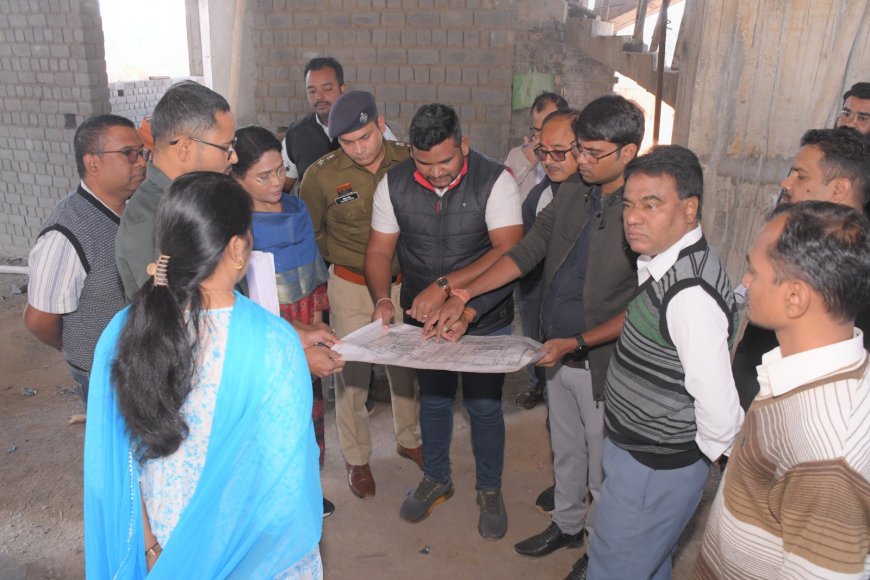 प्रधान जिला एवं सत्र न्यायाधीश और कलेक्टर ने निर्माणाधीन नवीन जिला एवं सत्र न्यायालय भवन का किया निरीक्षण...शत प्रतिशत गुणवत्ता सुनिश्चित करते हुए निर्धारित समयावधि में निर्माण कार्य को पूरा करने के दिए निर्देश