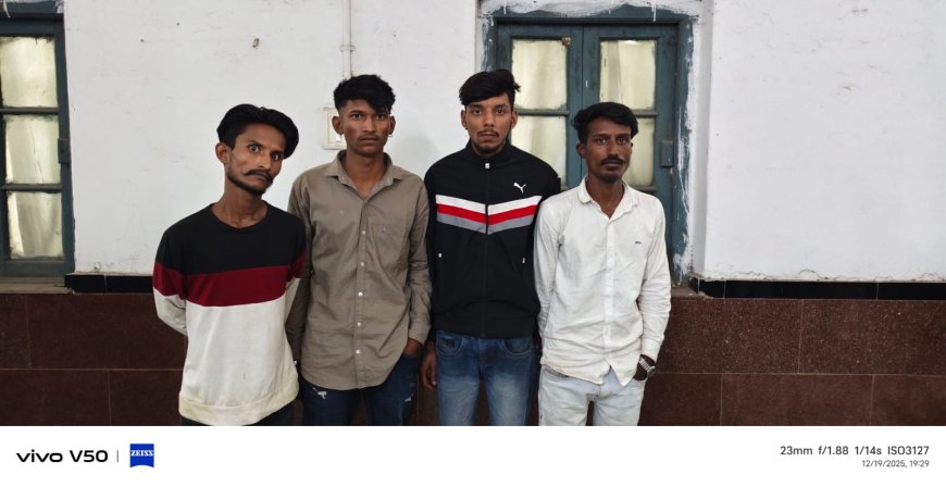 सिटी कोतवाली पुलिस का प्रहार... 04 बदमाश धारा 170 बीएनएसएस के तहत गिरफ्तार