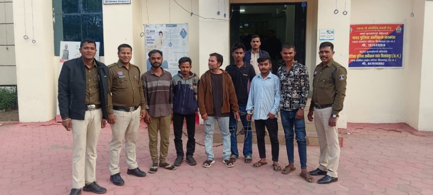 बदमाशों की अब खैर नहीं...सरकंडा पुलिस की सख्त कार्रवाई 06 आरोपी गिरफ्तार