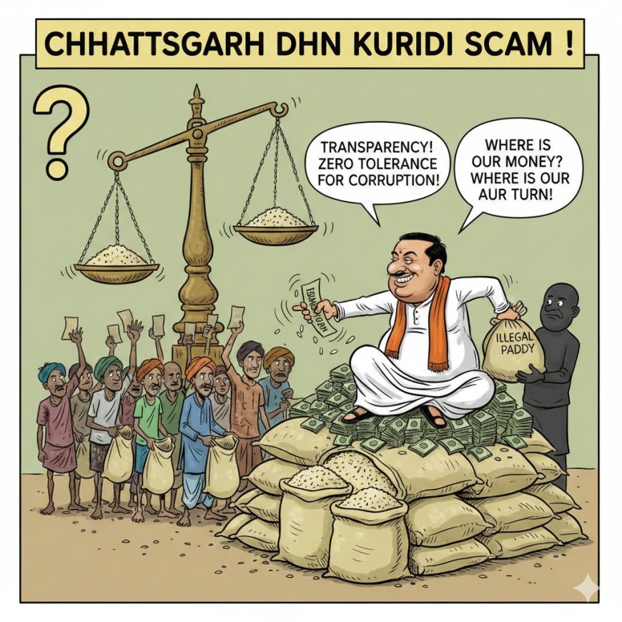 धान खरीदी के बीच भ्रष्टाचार और अव्यवस्था का मुद्दा गरमाया; विपक्ष ने लगाया ₹13,000 करोड़ के घोटाले का आरोप