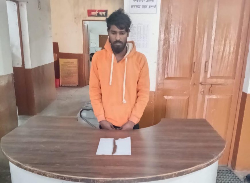 चाकू लहराकर दहशत फैलाने वाला आरोपी गिरफ्तार...आरोपी के विरुद्ध आर्म्स एक्ट की कार्यवाही
