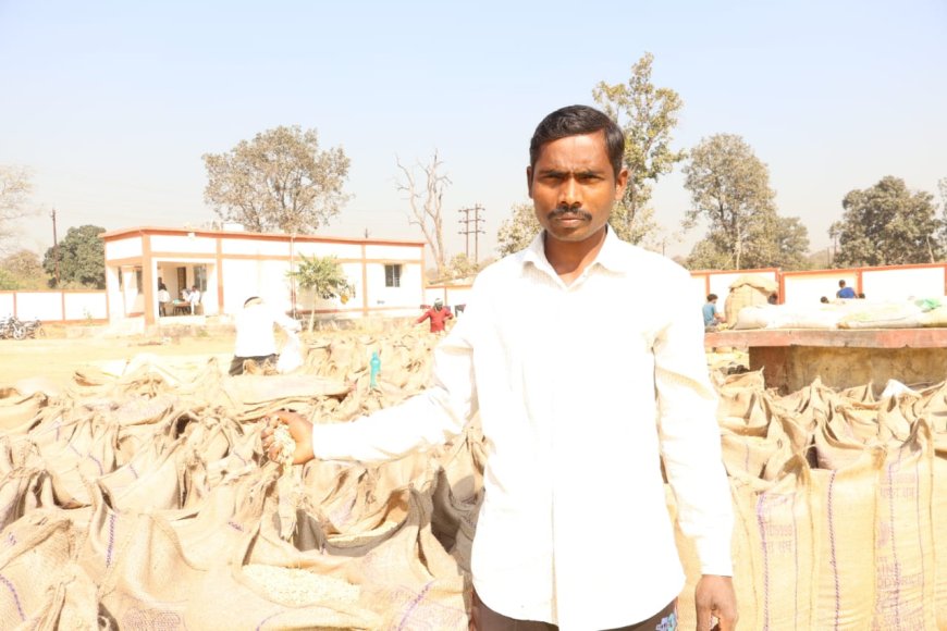 बेहतर मौसम और सुव्यवस्थित खरीदी व्यवस्था से खुश किसान - किसन बंजारे ने बेचा 145 क्विंटल धान