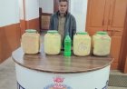 हाथ भट्टी की कच्ची महुआ शराब के साथ एक आरोपी गिरफ्तार...61 लीटर कच्ची शराब जब्त...कोनी पुलिस की कार्रवाई