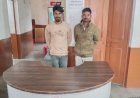 कानून -व्यवस्था बनाए रखने थाना कोनी पुलिस ने दो आरोपियों पर की कार्यवाही