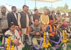 केन्द्रीय राज्य मंत्री तोखन साहू ने किया 56 दिव्यांगजनों को मोटराइज्ड ट्राइसायकल का वितरण