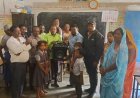 बोईदा के सरपंच संजय राज द्वारा शांतिनगर स्कूल को ब्लूटूथ स्पीकर प्रदान किया गया