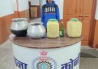 अवैध महुआ शराब पर कोनी पुलिस का प्रहार...घुटकू में हाथ भट्टी शराब फैक्ट्री का भंडाफोड़...31 लीटर कच्ची शराब के साथ आरोपी गिरफ्तार