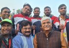 केन्द्रीय संस्कृति मंत्री से नई दिल्ली में गेड़ी कलाकारों ने की मुलाकात
